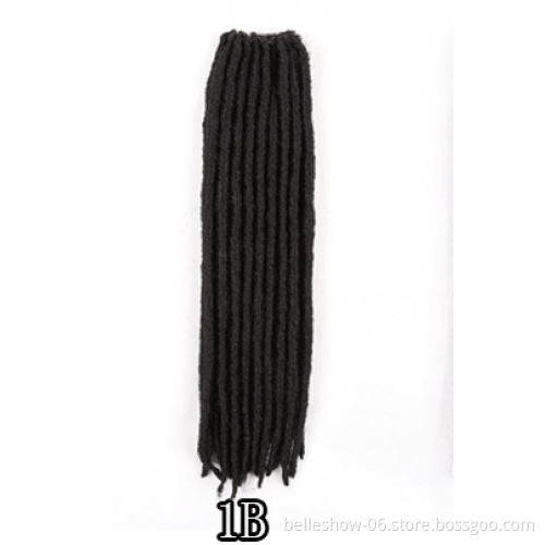 Hot sell 18-inch 18 stand wholesale cheap hot solid braids dirty braids Straight GYPSY 18roots fashion crochet hair